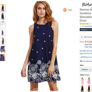 Flowy Blue Shift Dress